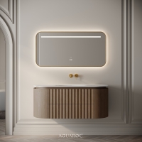 Belgravia II Vanity Unit & Stone Basin 1200mm Smoked Oak